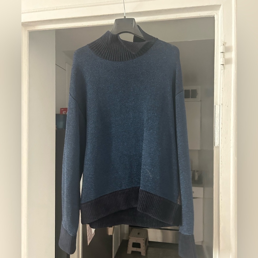 3.1 Phillip Lim Lurex Color Blocked Sweater Size XS - Picture 5 of 16